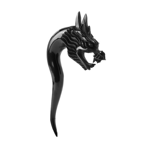 Taper Dehnspirale Drache aus Wasserbüffelhorn