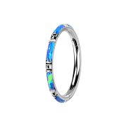 Bague micro segmentée pliable argentée,...