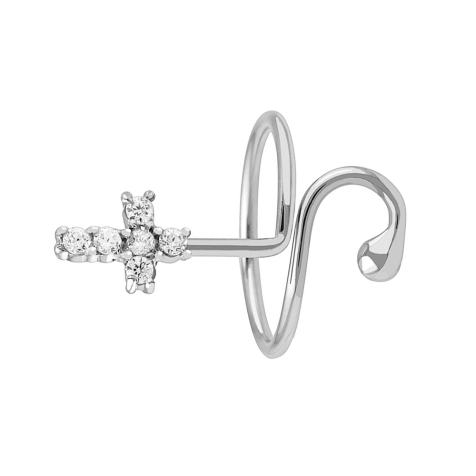 Bague argent avec croix