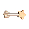 Micro Threadless Labret Blume rosegold Stern