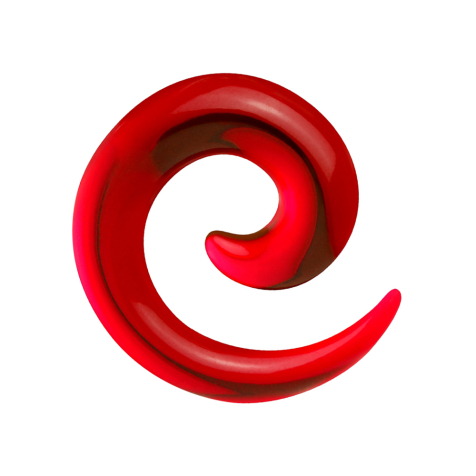 Dehnspirale rot transparent