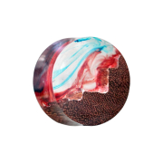 Flared Plug blaue und rote färbung Epoxy transparent...