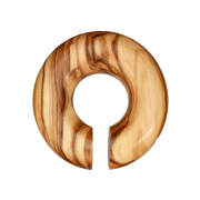 Ear weight donut made of olive wood
