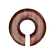 Ear weight donut made from Narra wood