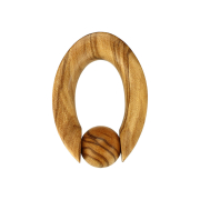 Ball Closure Ring Ovale en bois dolivier