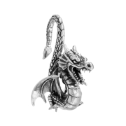 Ear weight silver dragon