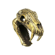 Ear weight keyhole gold-plated sabre tooth
