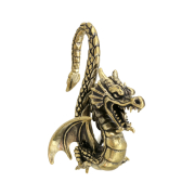 Gold-plated dragon ear weight