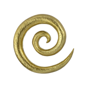 Ear weight spiral gold-plated
