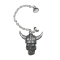 Tunnel pendant silver Viking skull