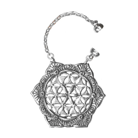Pendentif tunnel argent Fleur celtique
