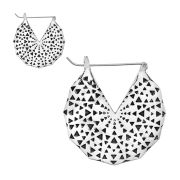 Boucle doreille argent soleil