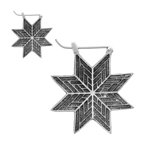 Earring silver star