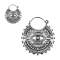 Earring silver Mayan eye