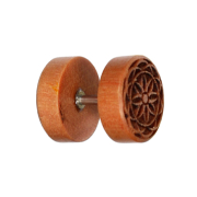 Faux plug fleur en bois de rose