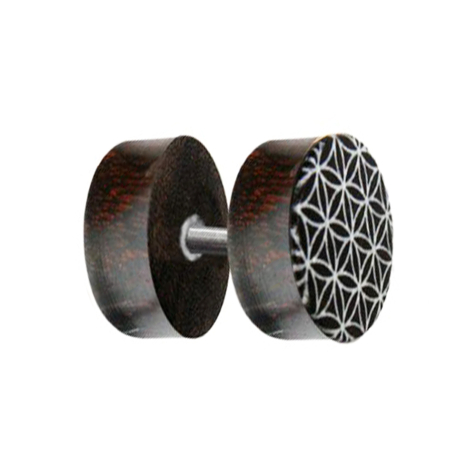 Fiore della vita finto in legno di tamarindo