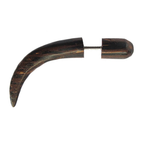 Fake Expander gebogen rund aus Palmholz