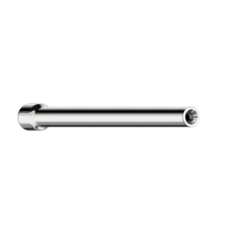 Threadless nose stud rod straight silver