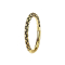 Micro segment ring hinged gold-plated lizard skin