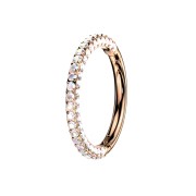 Bague micro segmentée pliable, face avant en or...