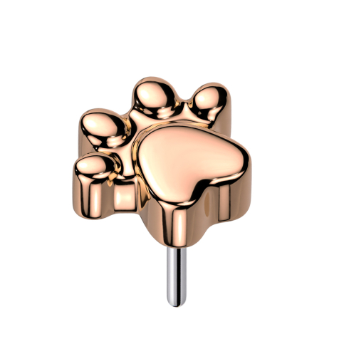 Patte sans fil rose doré