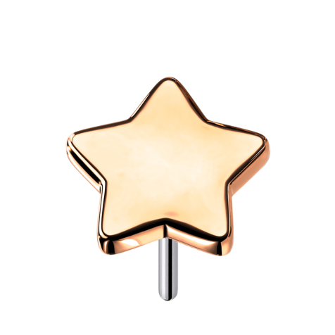 Étoile sans fil rose doré