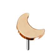 Threadless Moon rose gold