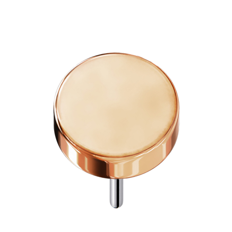 Rondelle sans filetage rose doré