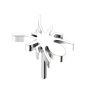 Threadless spider silver