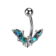 Banane argentée avec boule Chauve-souris avec ormeau