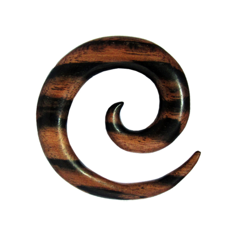 Dehnspirale aus zweifarbiges Arang Holz