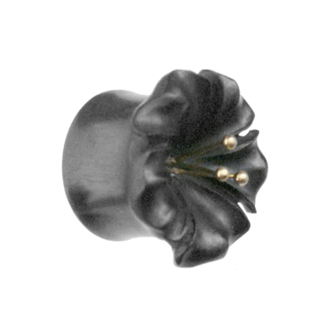 Flared Plug fleur en bois darang