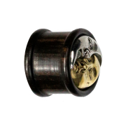 Sole e luna a spina svasati in legno di Arang