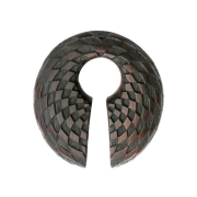 Ear weight keyhole checkered from Narra wood