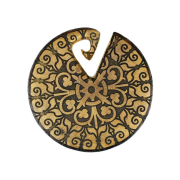 Poids doreille Assiette Intérieur en bois de...