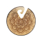 Piastra pesi orecchio parte interna in legno di coccodrillo Mandala indiano in legno di Narra