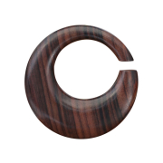 Ohrgewicht Ring aus Narra Holz