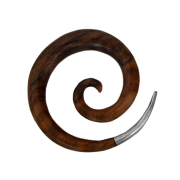 Poids doreille Spirales avec pointe argentée en...