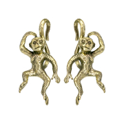Poids doreille singe doré (2pcs)