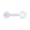 Micro labret transparent with ball transparent