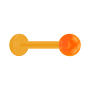 Micro Labret orange mit Kugel orange