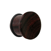 Flared Plug en bois de tamarin foncé avec joint...