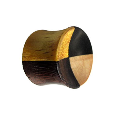 Flared plug made from plywood