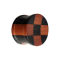 Flared Plug Carreau en bois darang et de sawo