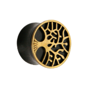 Flared Plug Arbre de vie en bois darang