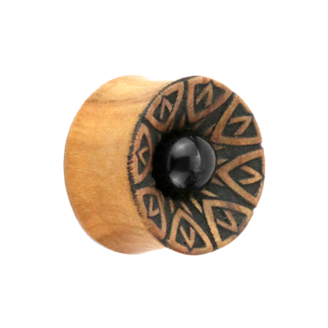 Mandala a spina svasata con pietra di onice teak