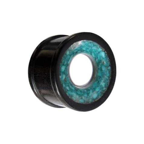 Tunnel mit Türkis Stein Einlage aus Eisenholz