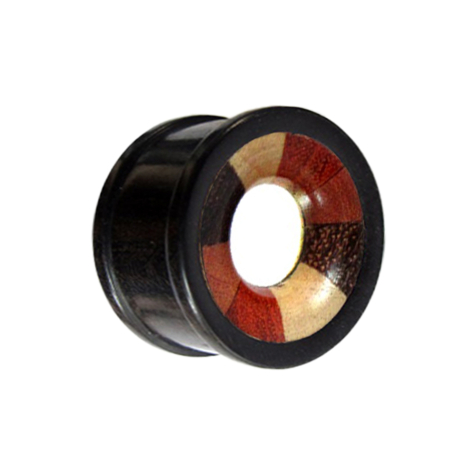 Tunnel avec quatre inserts en bois stratifié darang