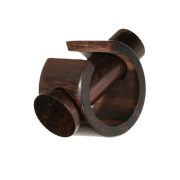 Plug Bolzen mit Schild aus Narra Holz