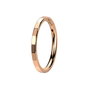 Micro bague segmentée pliable en or rose, bords...